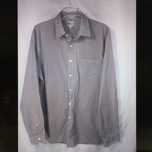 J CREW Shirtings Tailored Fit Tan Button Up Long Sleeve Shirt Men's Size Large